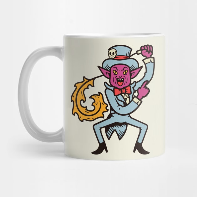 Vintage Cartoon Demon Circus Ringmaster by SLAG_Creative